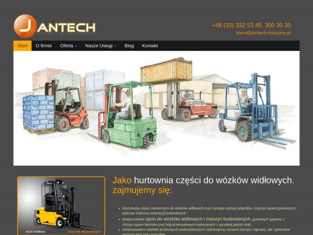 Jantech. PUH. Małgorzata Stoksik Wózki Widłowe Maszyny Budowlane