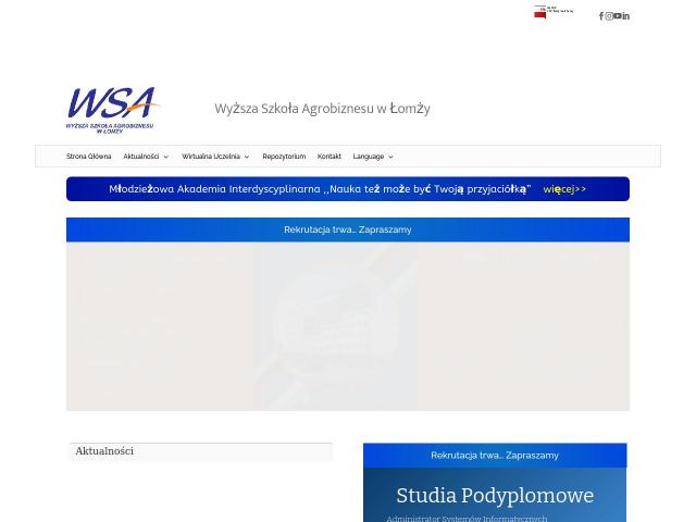 Wyższa Szkoła Agrobiznesu w Łomży